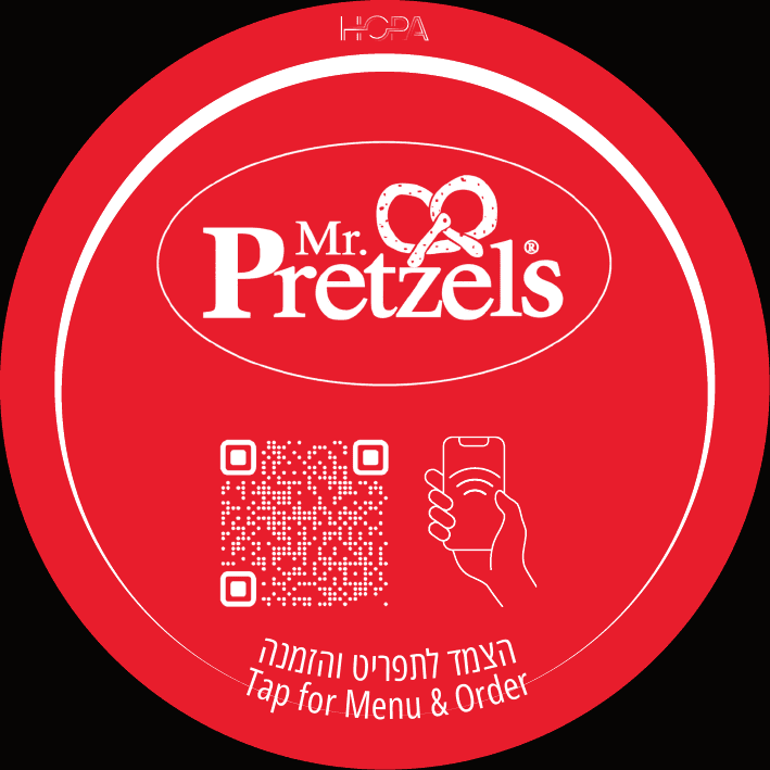 Mr. Pretzels בילו - תג Hopa